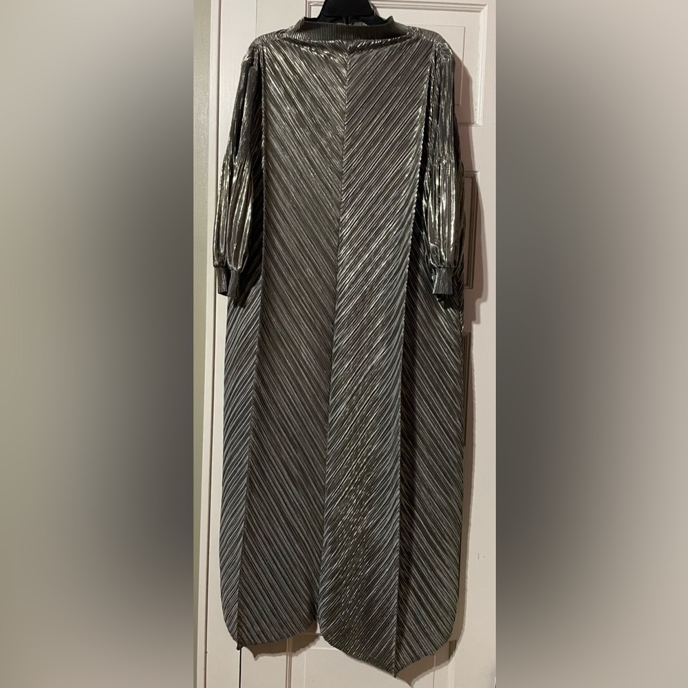 One Size Elegant Metallic Dress silver/black/gold